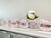 Wedding Table Acrylic Hexagon Sign